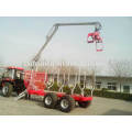 PTO driven Log Loader Trailer with Crane